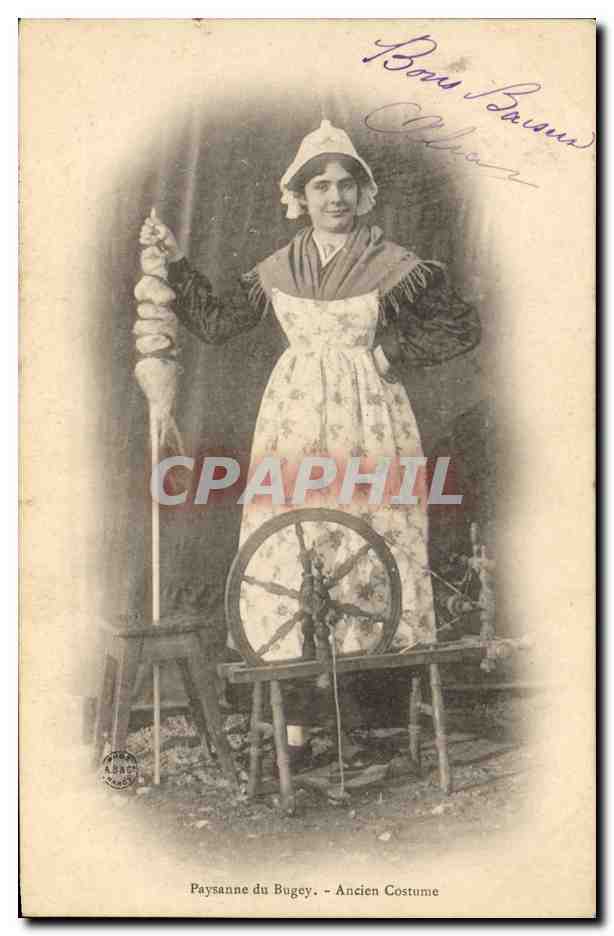 CPA Folklore Bresse Paysanne du Bugey Ancien costume