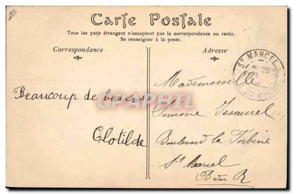 CPA Folklore Bresse Bourg Fermiere Bressanne — Verso