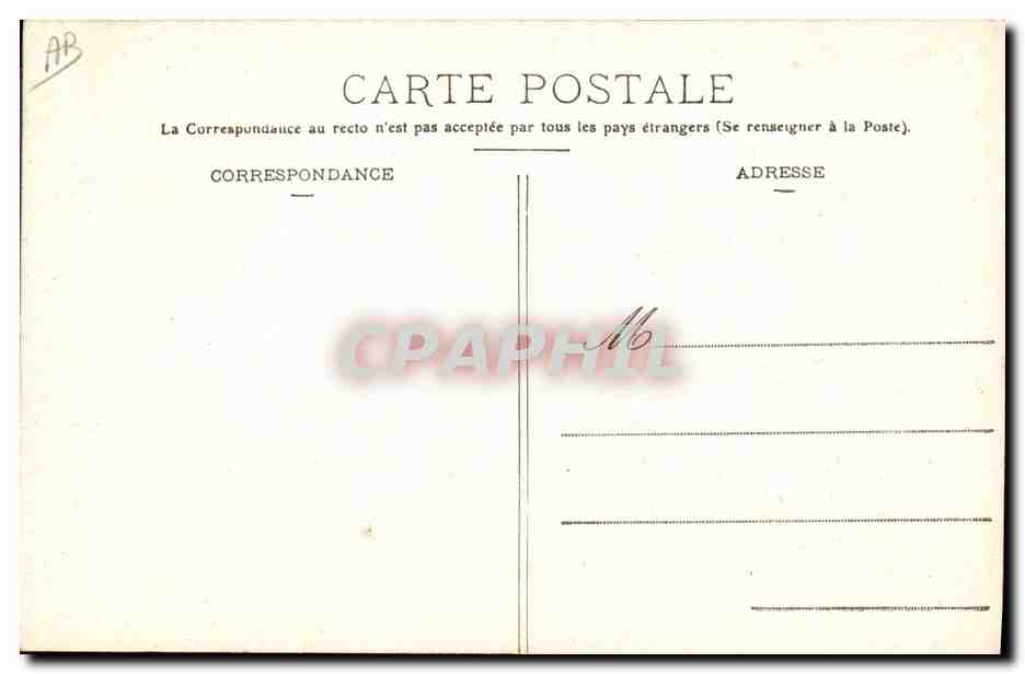 CPA Folklore Veillee en Bresse  — Verso