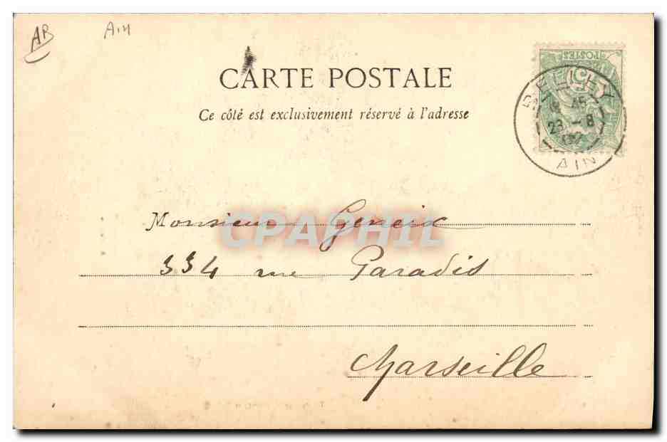 CPA Folklore Bresse Bressan — Verso