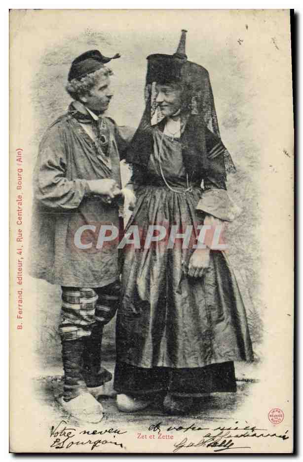 CPA Folklore Bresse Zet et Zette