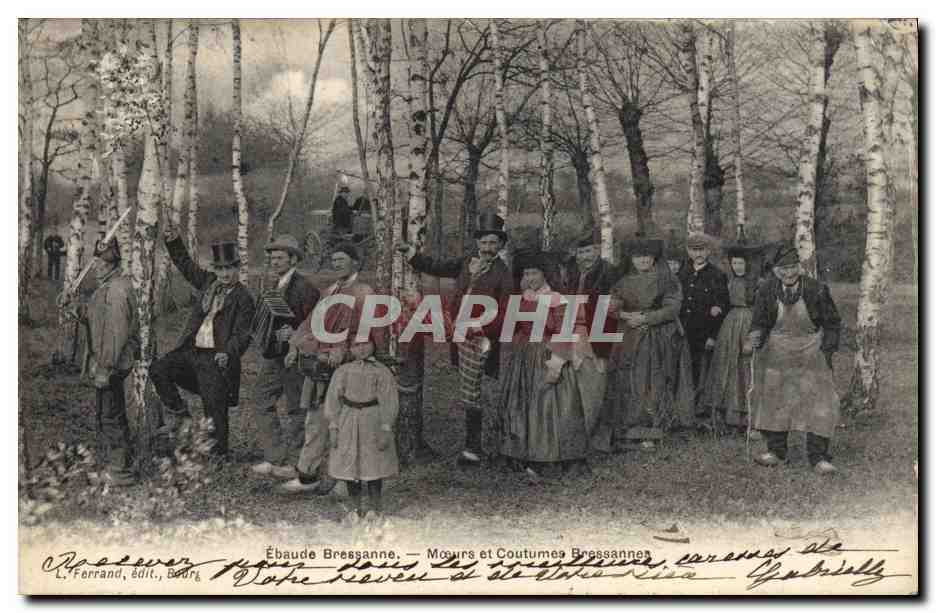 CPA Folklore Bresse Ebaude Bressanne 