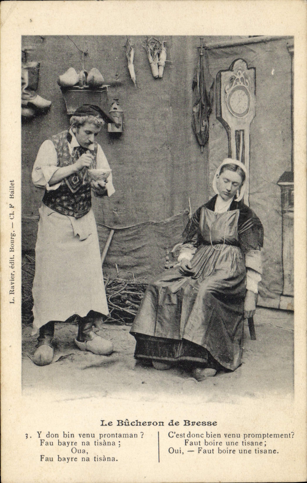 CPA Folklore Le bucheron de Bresse 
