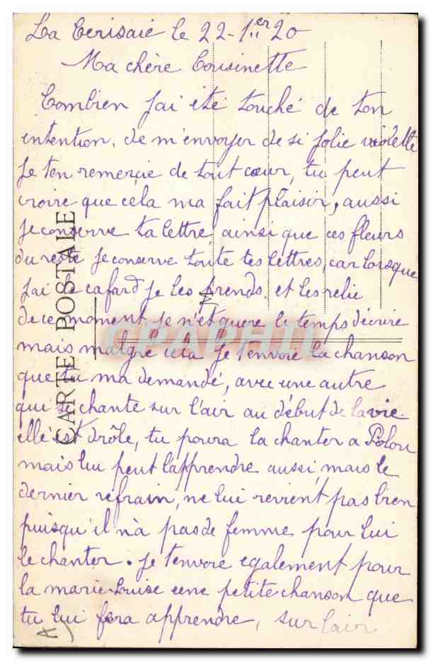 CPA Folklore Le bucheron de Bresse  — Verso
