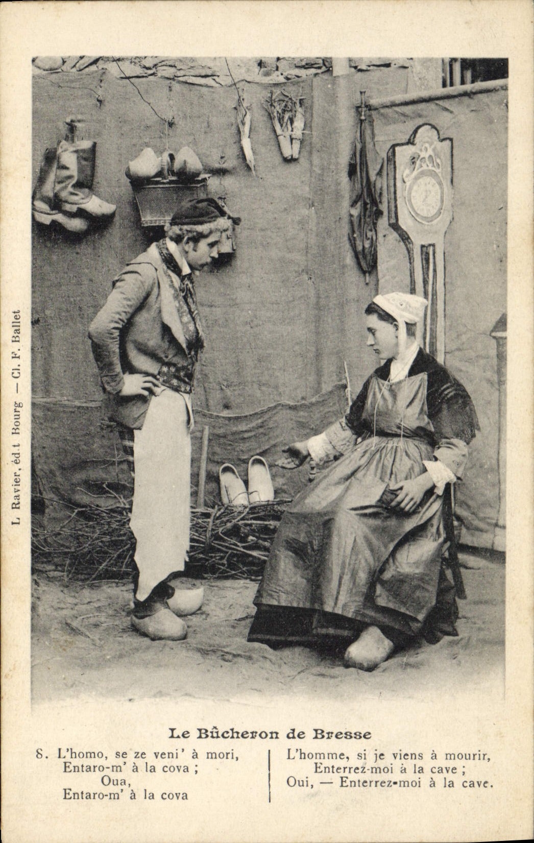 CPA Folklore Le bucheron de Bresse 