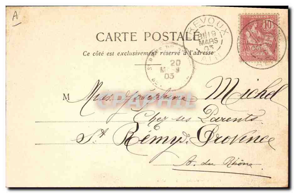 CPA Folklore Bresse Danses Bressanes Le Rigodon — Verso
