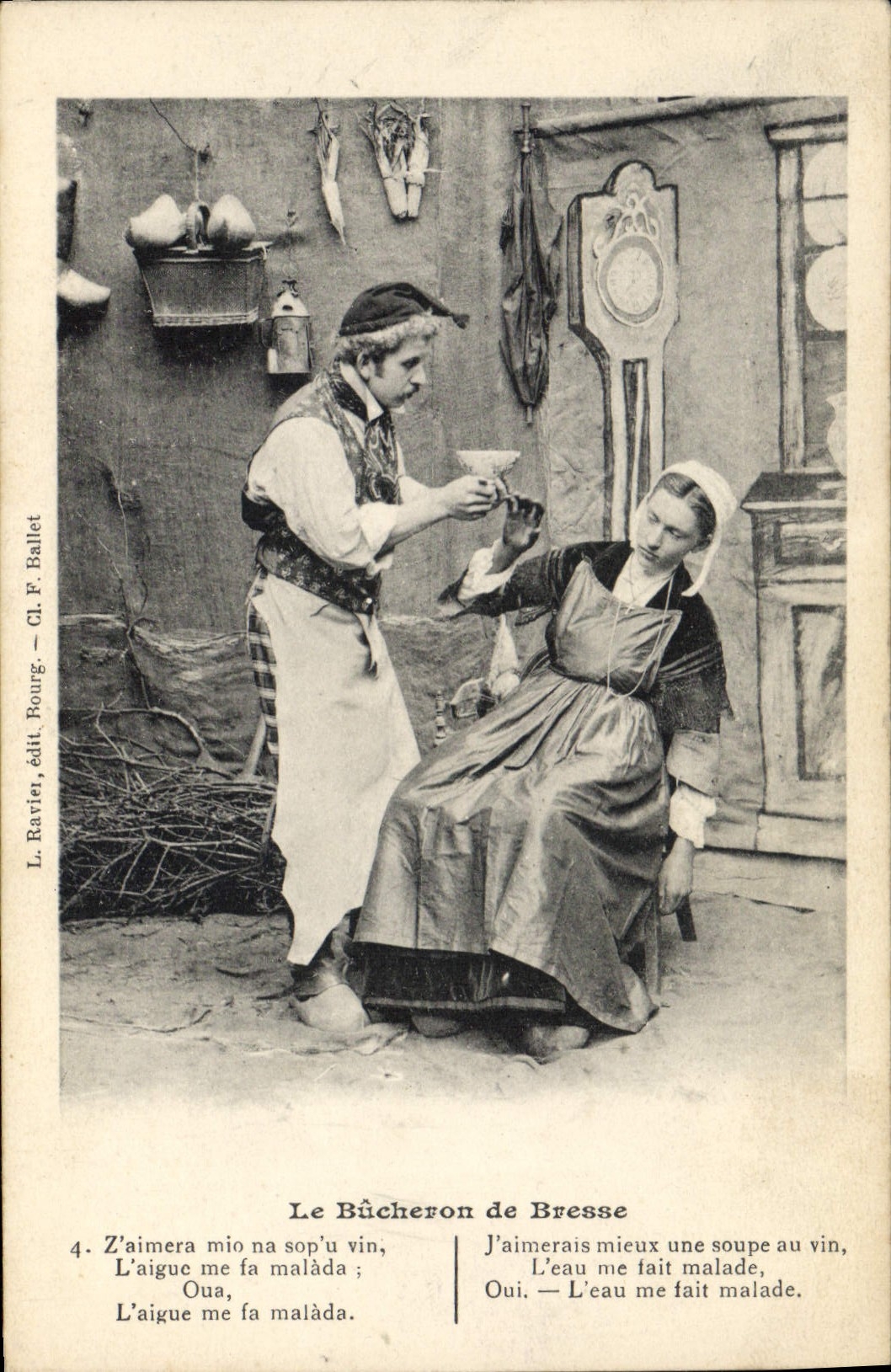 CPA Folklore Le bucheron de Bresse 