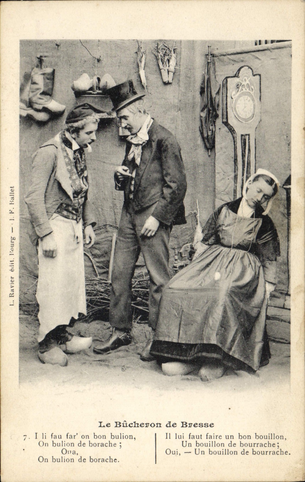 CPA Folklore Le bucheron de Bresse 