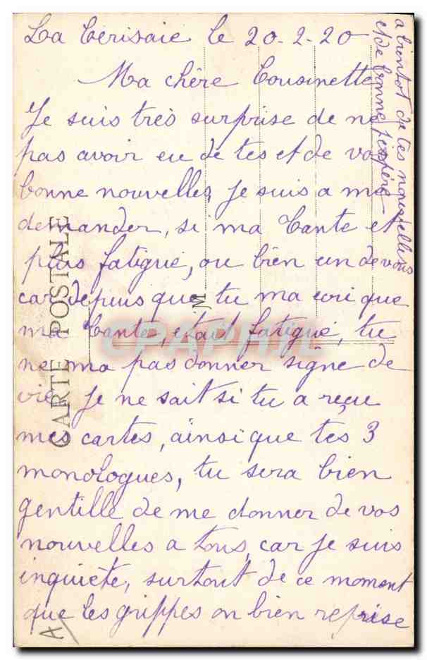 CPA Folklore Le bucheron de Bresse  — Verso