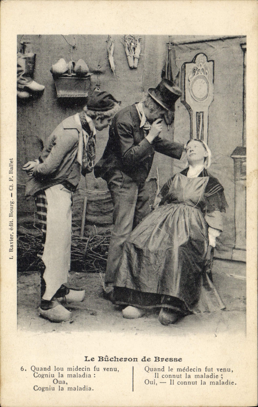 CPA Folklore Le bucheron de Bresse 