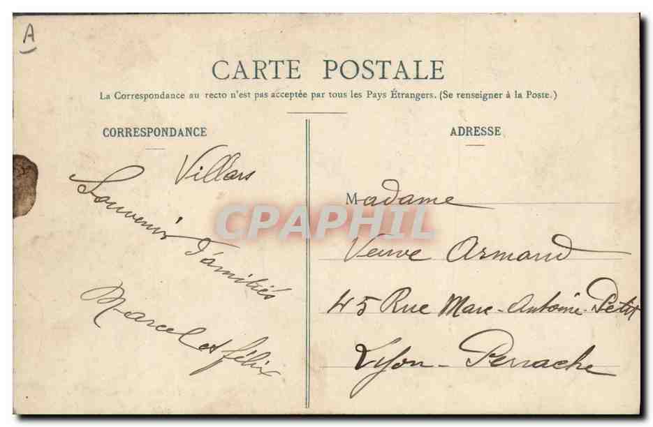 CPA Folklore Bresse Anciens costumes Bressans La demande en mariage — Verso