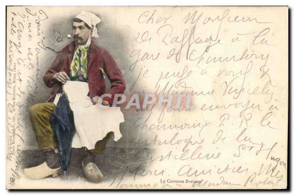 CPA Folklore Bresse Le costume Bressan