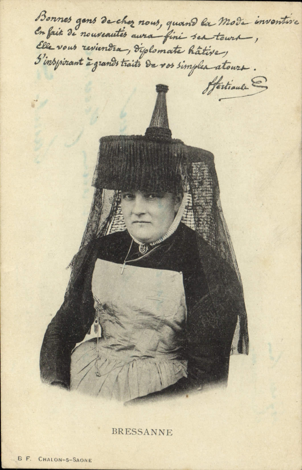CPA Folklore Bresse Bressane