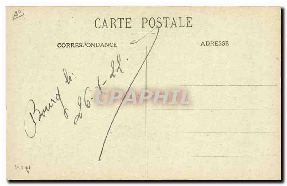 CPA Folklore Bresse Anciens costumes Les accordailles — Verso