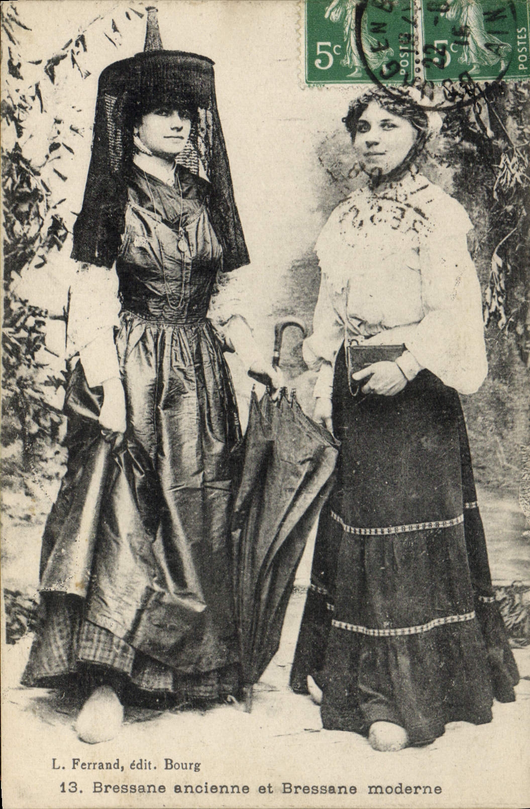 CPA Folklore Bresse Bressane ancienne et Bressane moderne