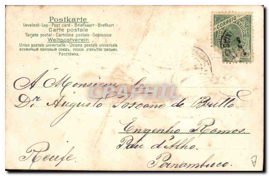 CPA Fantaisie Femme — Verso
