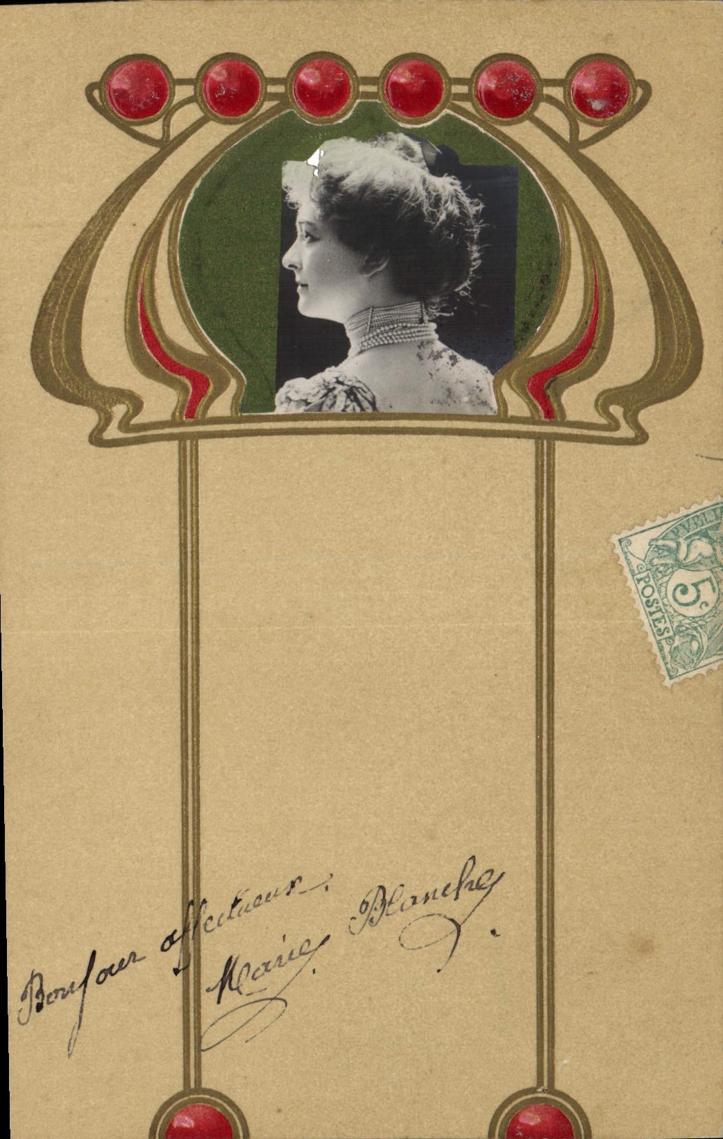 CPA Fantaisie Fleurs Femme