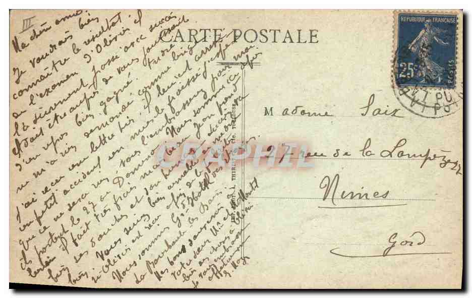 La Bourboule — Le Parc des Jeux — éditeur G, n° 122 — Reverso