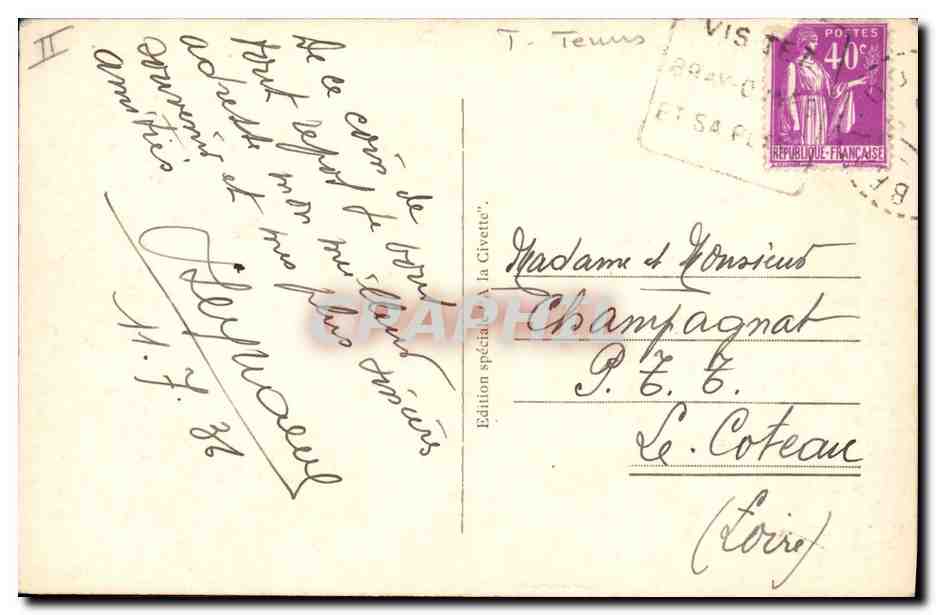 Bray-Dunes — Les Tennis — Édition spéciale 'La Givette' n°19 — Verso