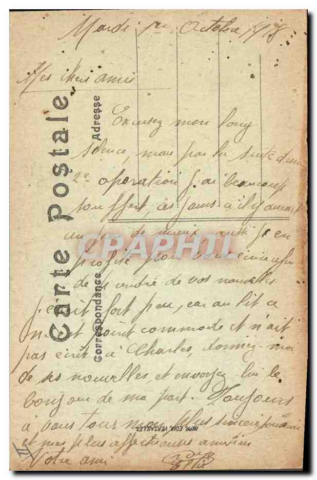 CPA Tennis Forges les Eaux Etablissement thermal  — Verso