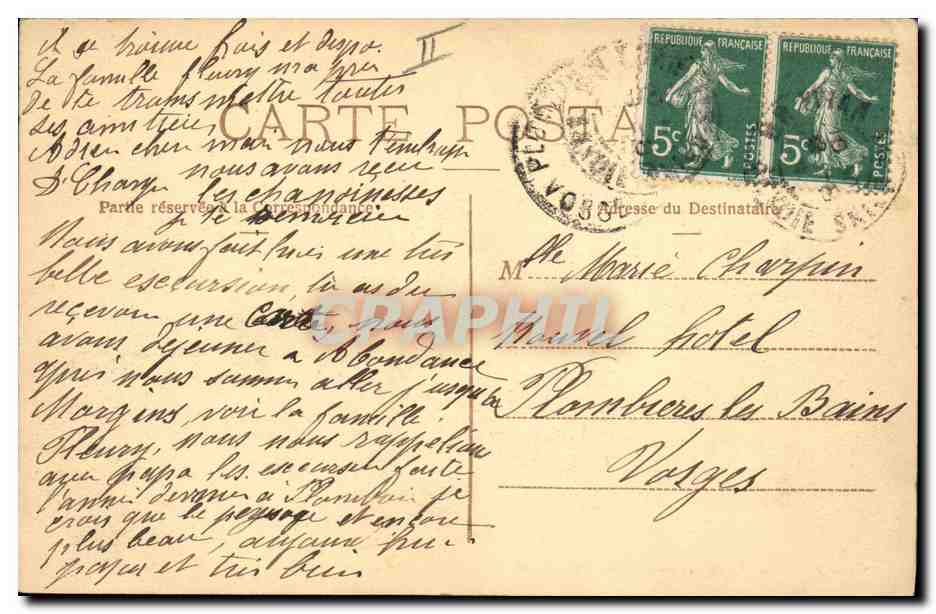 Évian-les-Bains — Le parc des Sports — Collection Source Châne — Verso