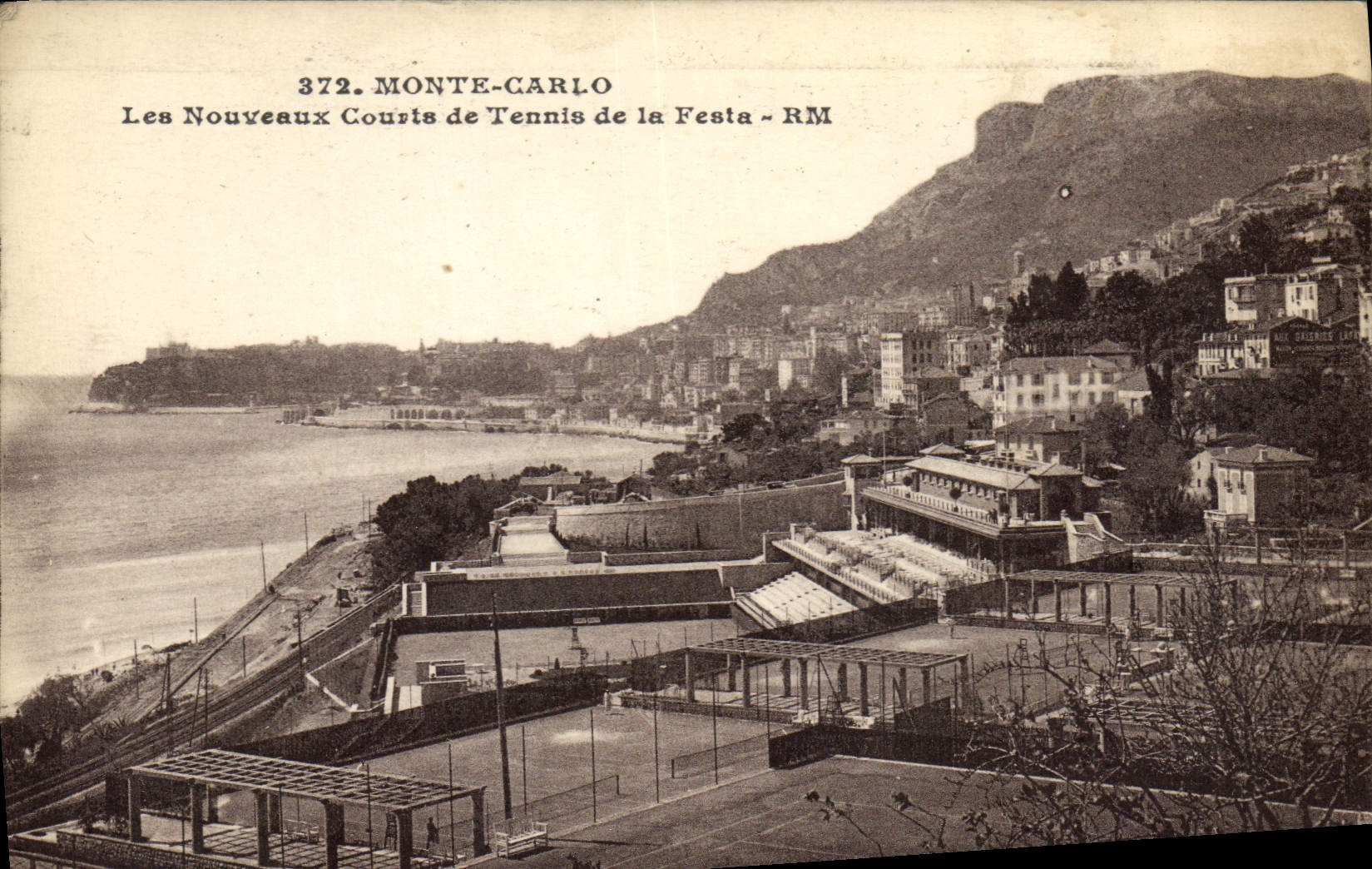 CPA Monte Carlo Les nouveaux courts de Tennis de la Festa 