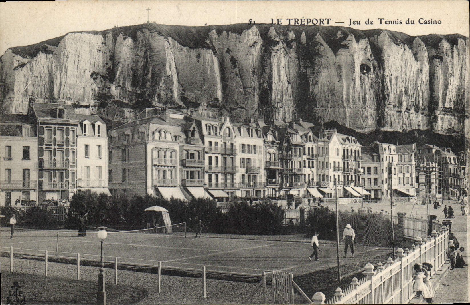 Le Tréport — Jeu de Tennis du Casino — éditeur L. Ancey, n° 51