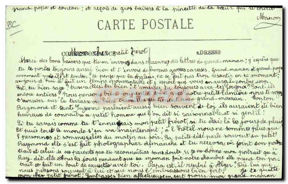 Châtel-Guyon — Dans le Parc — Le Tennis — LL. — Verso