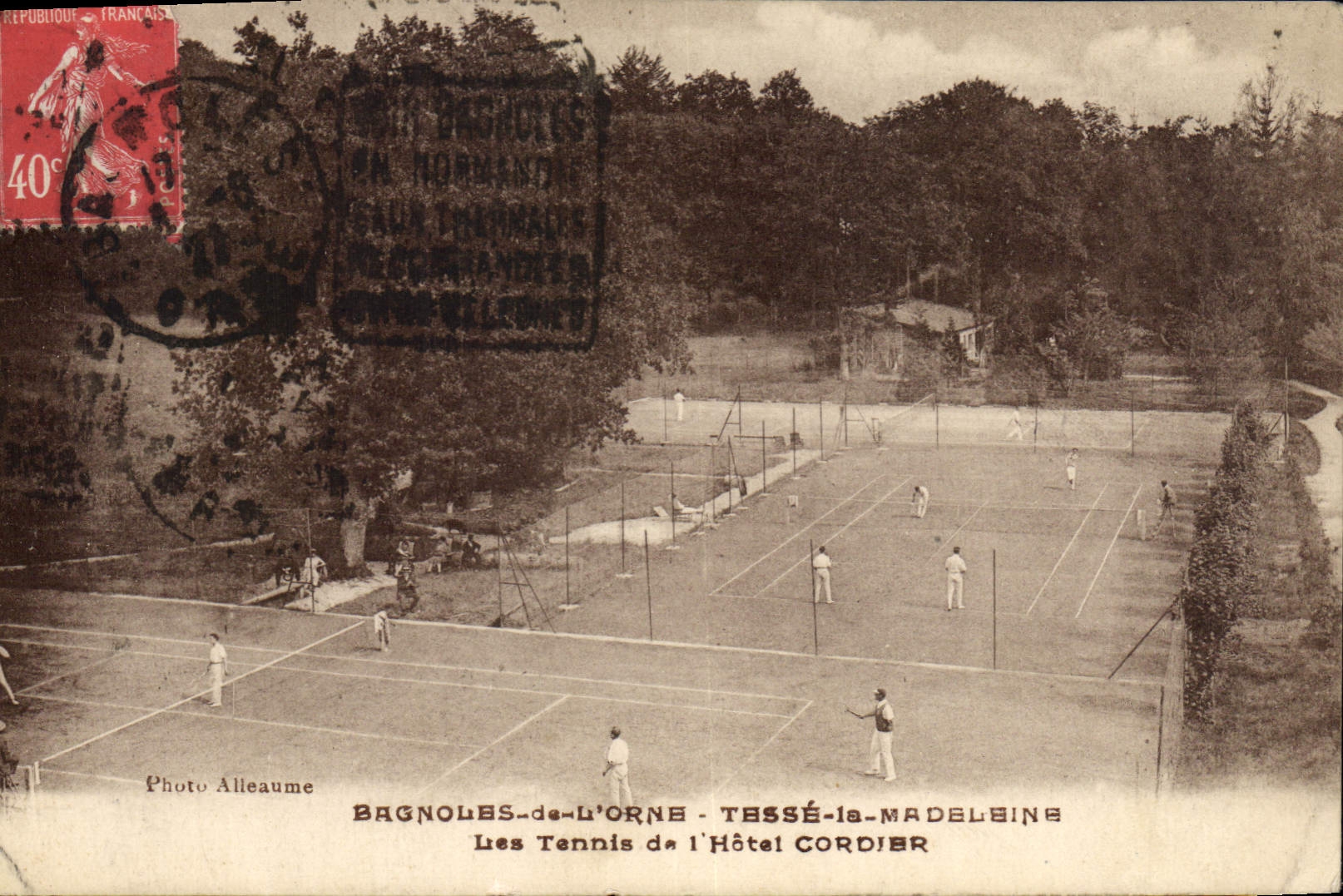Les Tennis de l'Hôtel Cordier — Bagnolles-de-l'Orne - Tessé-la-Madeleine — Photo Alleaume