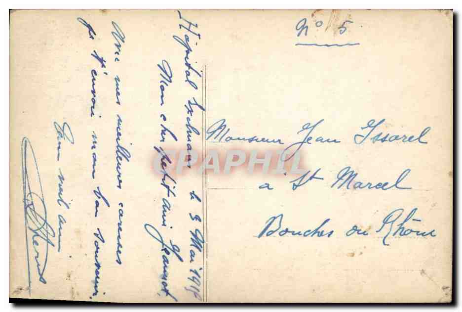 CPA Puzzle Militaria La chambree  — Rückseite