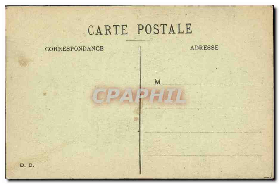 CPA Puzzle Militaria Dans la chambree — Rückseite
