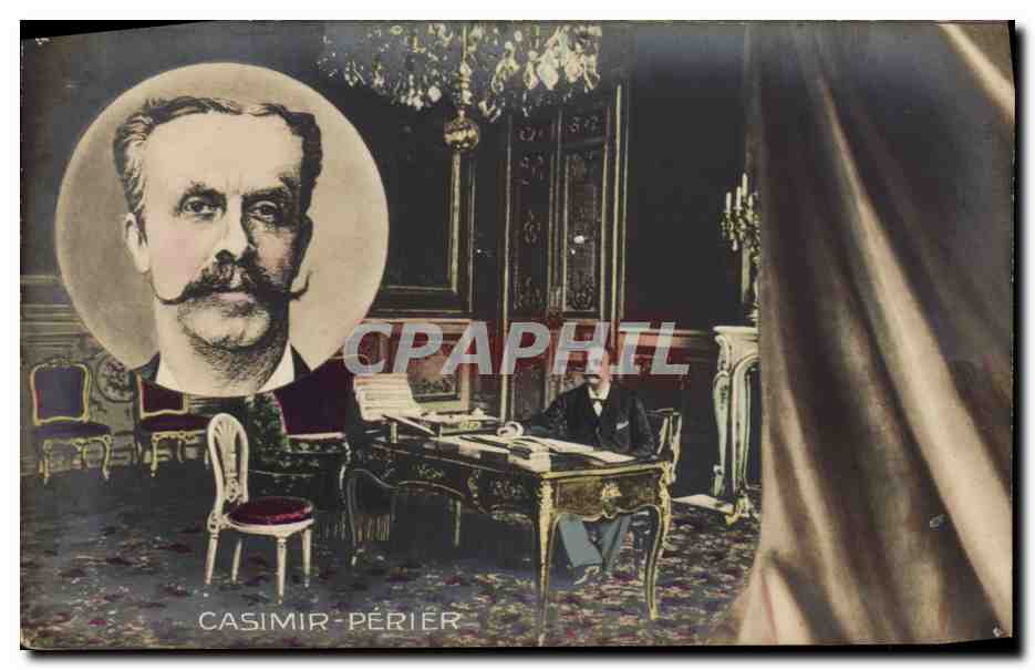 Antike Ansichtskarte Puzzle Casimir Perier