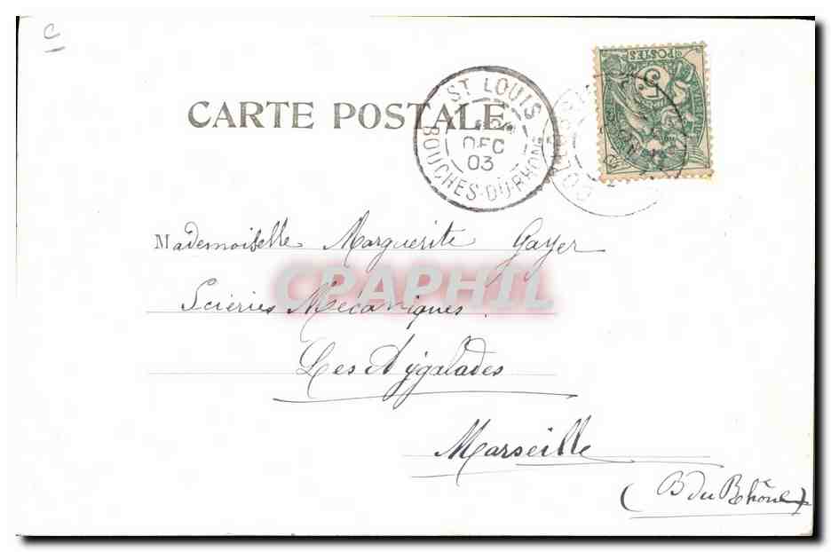 Fête de la Saint-Valentin — Bonne Année à la tiènne — Éditeur E. De M. No. 644 — Achterkant