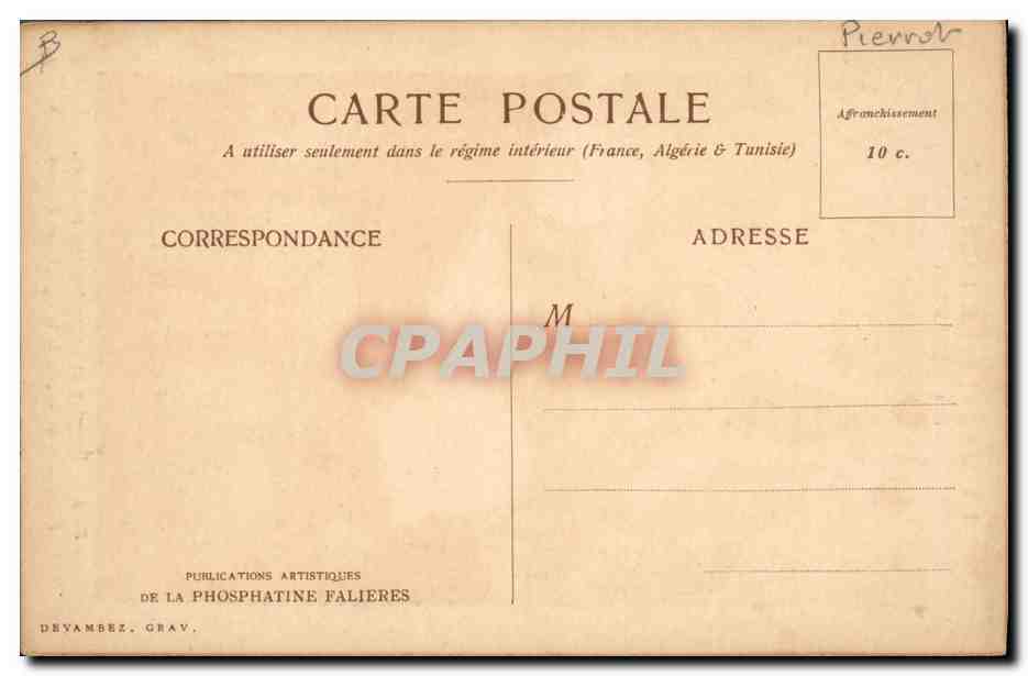 La morale di Pierrot — Pl. 8 — Publications Artistiques de la Phosphatine Falières — Verso