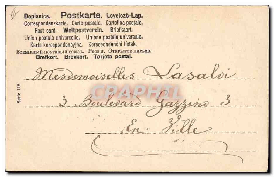 CPA Enfant Pierrot  — Rückseite