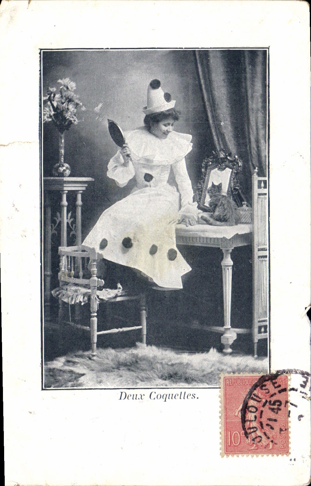 CPA Femme Pierrot 
