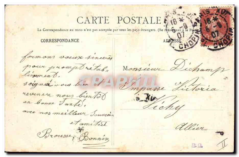 CPA Arbre Foret de Fontainebleau Le Jupiter  — Rückseite