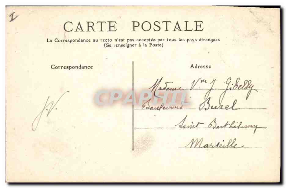 CPA Arbre Saint Raphael Foret de l'Esterel Le Malinfernet  — Verso