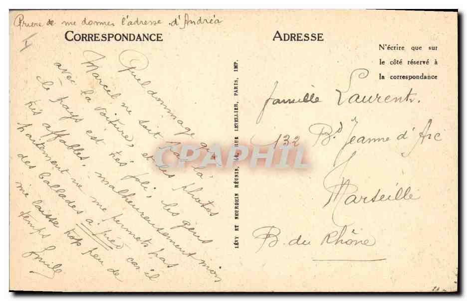 CPA Arbre Saint Honore les Bains Sous bois au defend  — Rückseite
