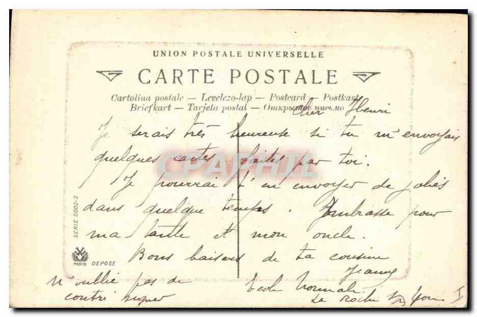 CPA Arbre Sous bois  — Verso