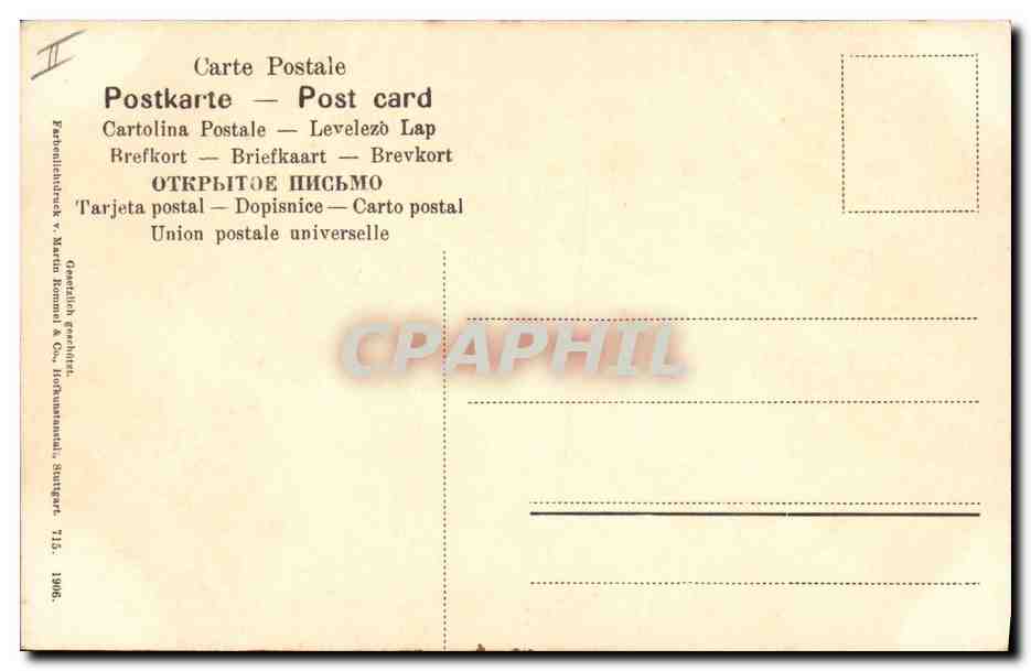CPA Fleurs Fraises  — Rückseite