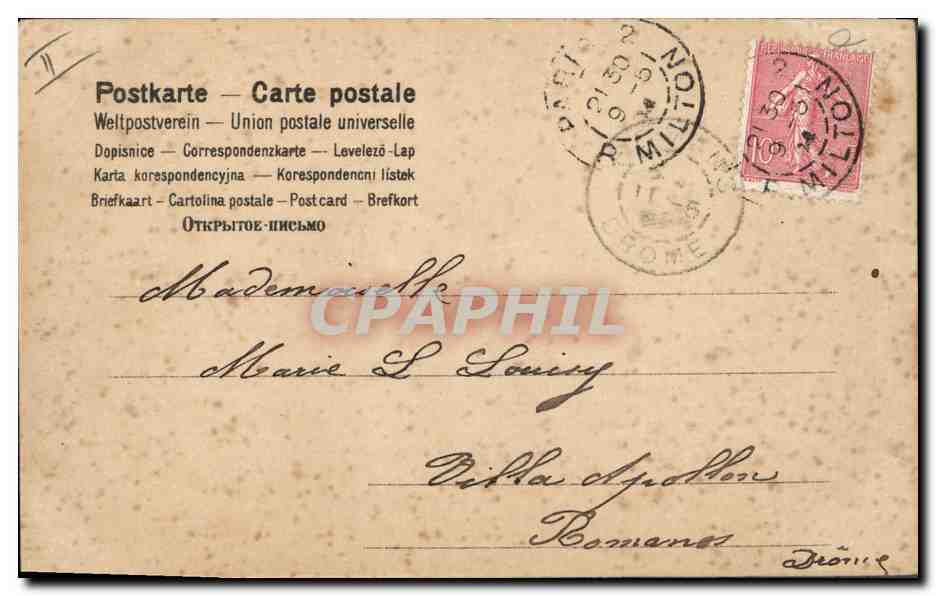 Madame Loiseau — Madame Louise Gopprin — photographe — Verso