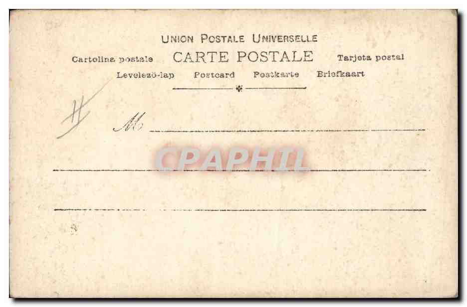Femme en robe élégante — décor floral et Art Nouveau — Fleutlinger, Paris, n° 937/3 — Verso
