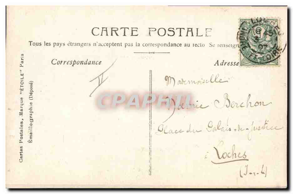 Femme et enfant devant un grand chiffre 8 décoré de fleurs — Stebbing Phot. — Achterkant