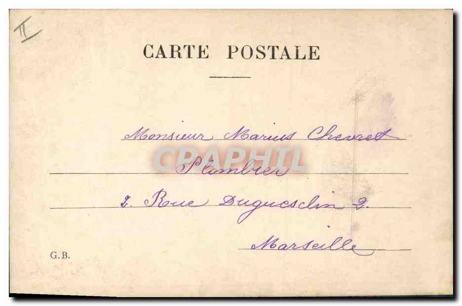CPA Fantaisie Femme Point virgule  — Rückseite