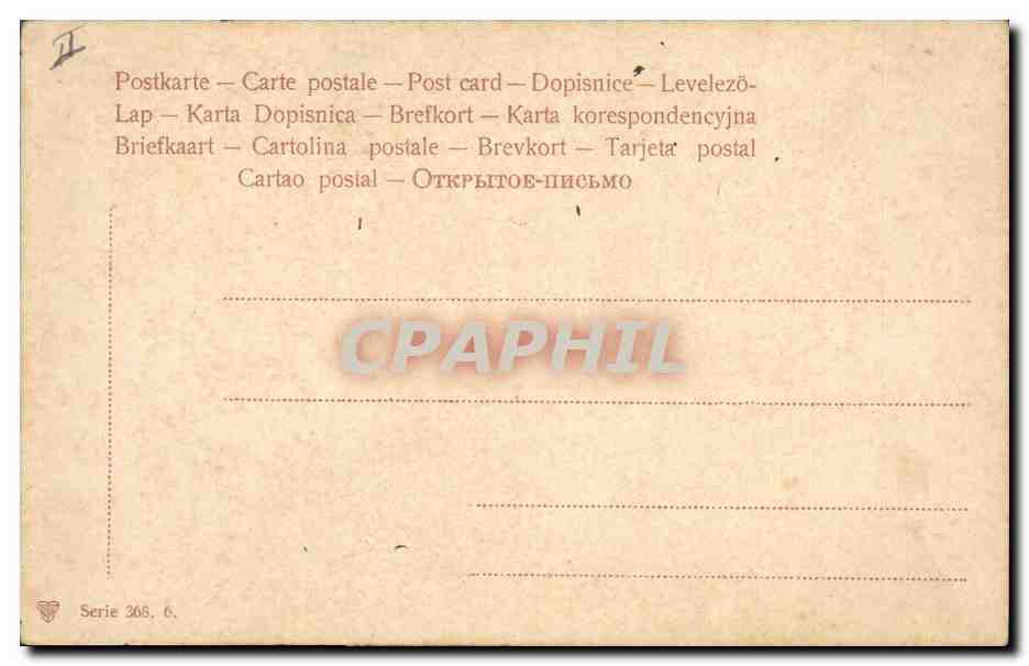 CPA Fantaisie Fleurs  — Rückseite