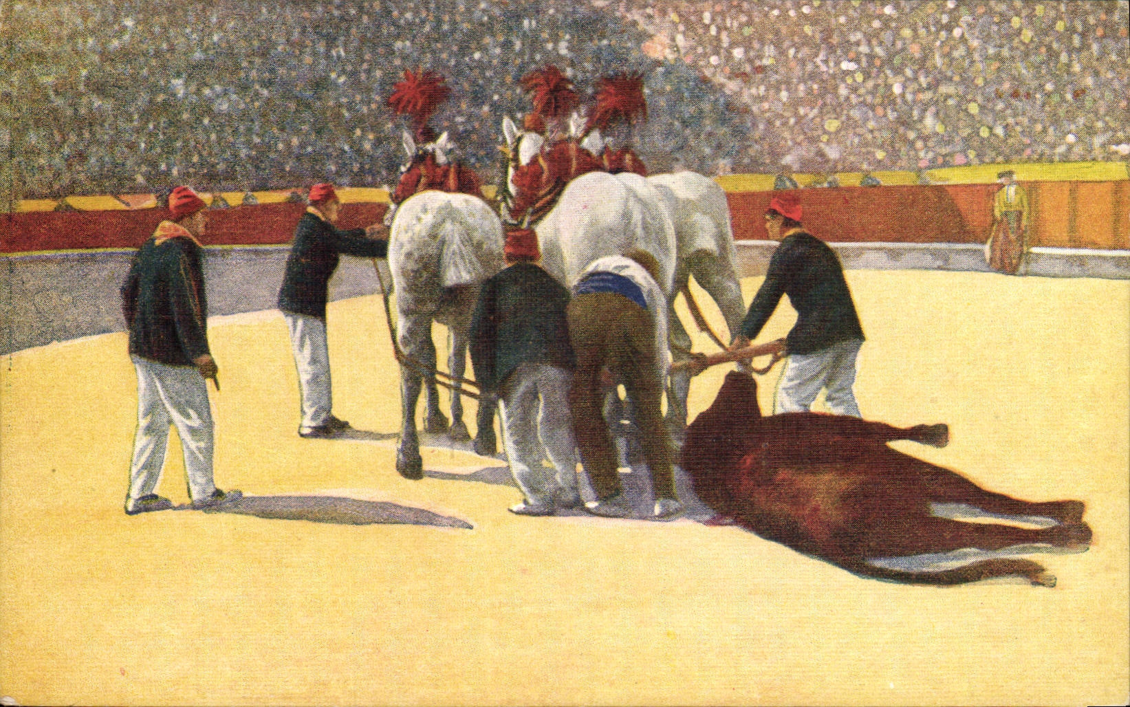 CPA Corrida Course de taureaux Bertuchi 