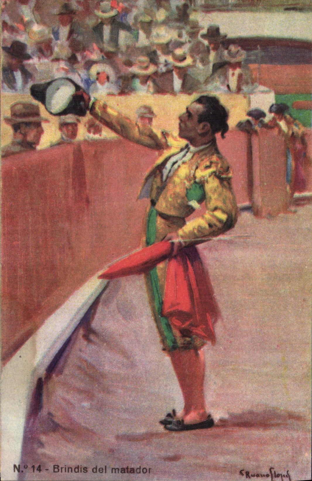 CPA Corrida Course de taureaux Brindis del matador 