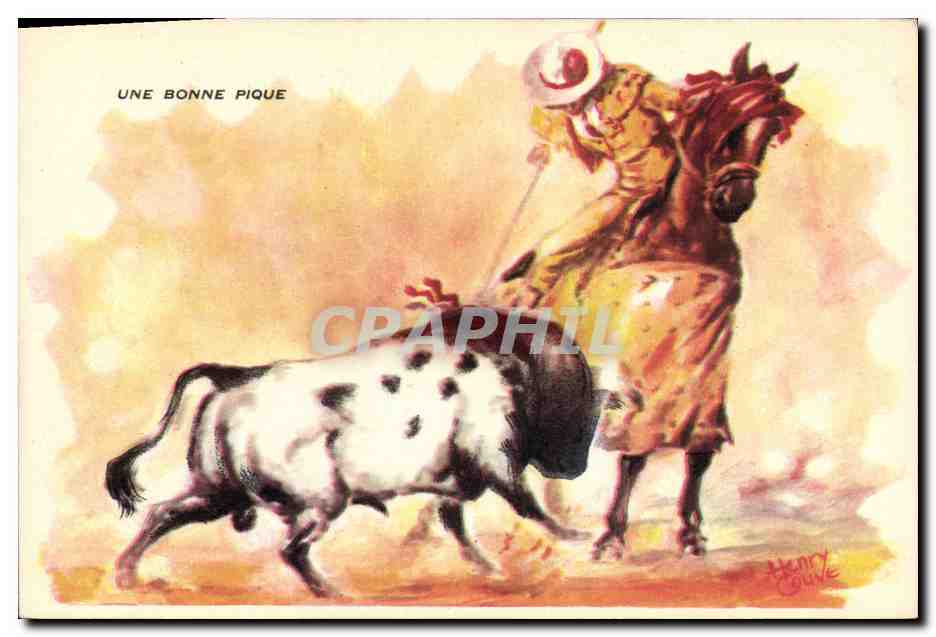 Corrida à Méjanes — reproduction exclusive — éditeur Ricard