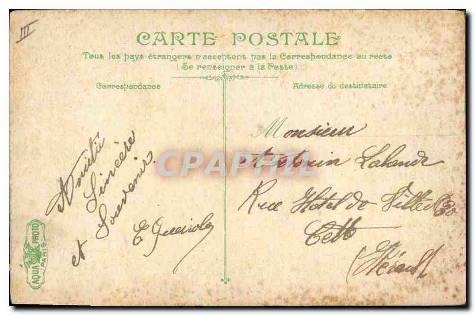 La Vie du Marin — Factionnaire sur la plage arrière — Éditeur non visible — Verso